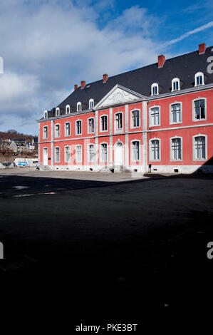 L'abbaye-palais de l'Abbaye de Stavelot dans les Princes-Évêques de Cantons de l'Est, anciennement abbaye Saint Remacle (Belgique, 23/02/2014) Banque D'Images