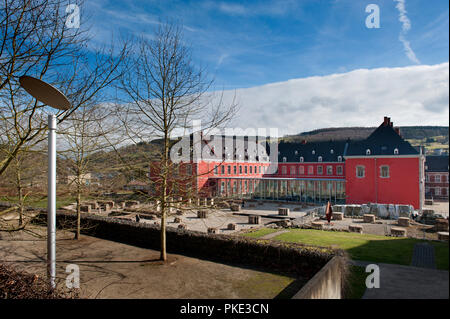 L'Abbaye des Princes-Évêques de Stavelot dans les Cantons de l'Est (Belgique, 23/02/2014) Banque D'Images