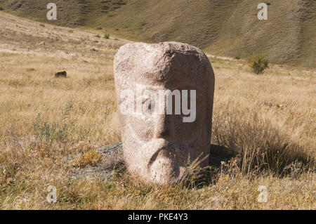 La Géorgie, Sno, sculpté par le sculpteur Merab Piranishvili boulder Banque D'Images