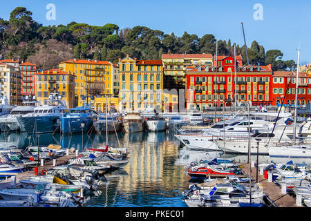 Port de Nice, Nice, France Banque D'Images