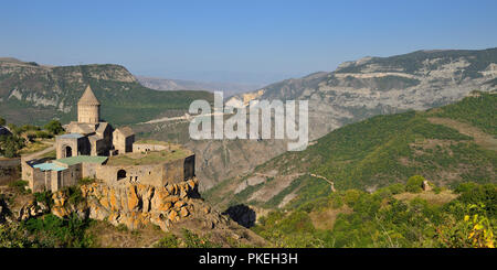 L'Arménie, monastère de Tatev est un 9e siècle, classée monument historique. Il est l'un des plus anciens et plus célèbres complexes monastère en Arménie, Goris, ville Kha Banque D'Images