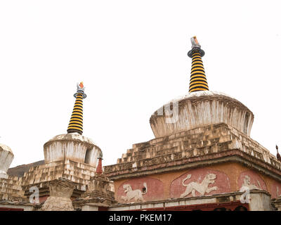 BAZGO MONASTERY, Ladakh, le Jammu-et-Cachemire, l'Inde, l'ASIE Banque D'Images