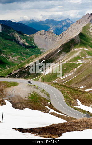 Impressions des Alpes françaises depuis le Col du Galibier, dans les Hautes Alpes (France, 14/06/2010) Banque D'Images