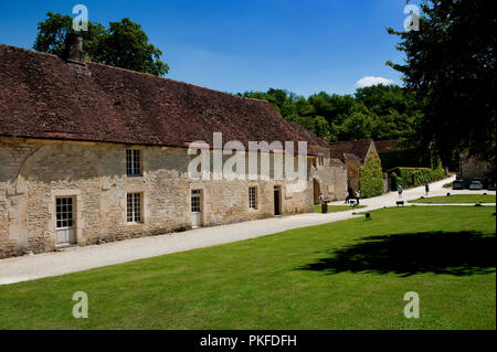 L'abbaye cistercienne de Fontenay à Marmagne, dans le département de Côte d'Or (France, 24/06/2010) Banque D'Images