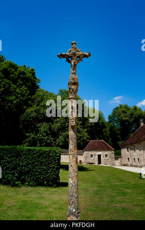 L'abbaye cistercienne de Fontenay à Marmagne, dans le département de Côte d'Or (France, 24/06/2010) Banque D'Images