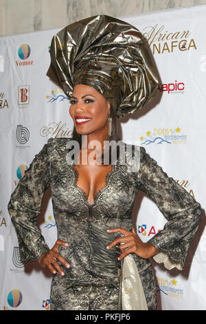 5e édition de Nollywood African Film Critics Awards, qui a eu lieu au Orpheum Theatre de Los Angeles, Californie. Omarosa Manigault' : où : Los Angeles, California, United States Quand : 13 Sep 2015 Credit : Sheri/WENN.com Determan Banque D'Images