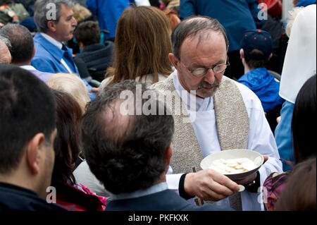 San Carlo Turin Piémont Masse carré du Pape Benoît XVI Banque D'Images