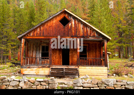 Ripley Home, Coolidge Ghost Town, Montana, forêt nationale de Beaverhead-Deerlodge Banque D'Images