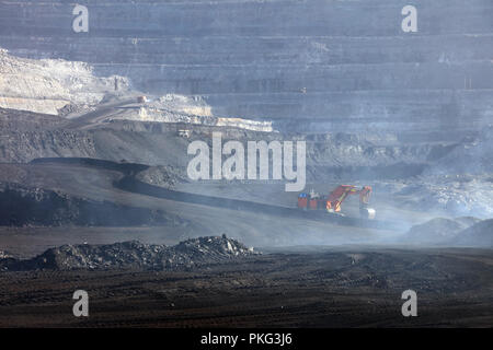 En mine à ciel ouvert Banque D'Images