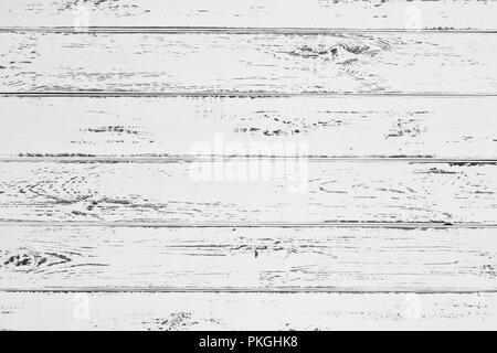 Surface rustique en bois blanc abstrait tableau texture background. Close up of rustic wooden wall Banque D'Images