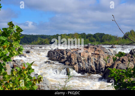 Les chutes d'eau à Grand Falls Park en Virginie Banque D'Images