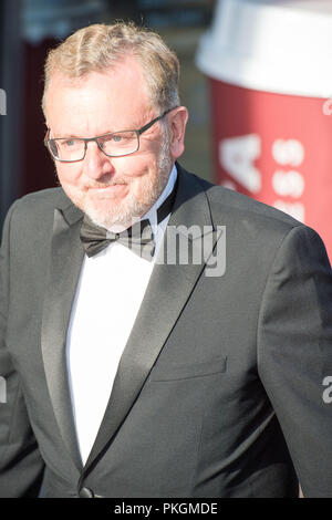 Sir David Mundell MP - Secrétaire d'Etat pour l'Ecosse vu marchant à dîner pour la Fondation Sir Tom Hunter, l'EICC, Édimbourg, 26 mai 2017. Banque D'Images