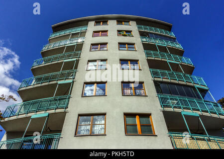 Nouveaux appartements et studios appartements construite dans le lotissement, Stodulky, Prague, République Tchèque Banque D'Images