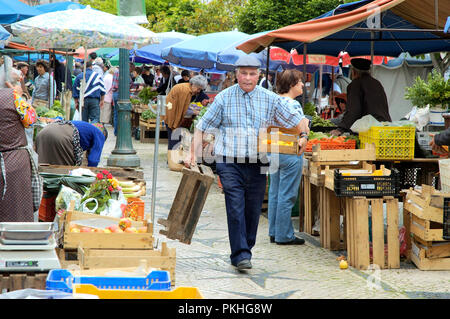 Caldas da Rainha marché de rue traditionnels. Portugal Banque D'Images