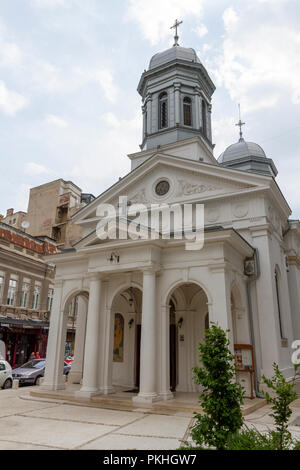 L'église Saint Nicholas White (Biserica Alba) dans la Calea Victoriei à Bucarest, Roumanie. Banque D'Images