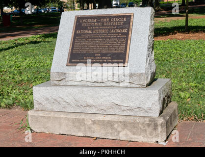 OXFORD, MS/USA - 7 juin 2018 : Lyceum -- Le site historique monument situé sur le campus de l'Université du Mississippi. Banque D'Images