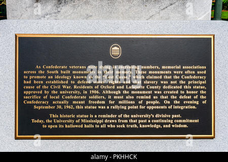 OXFORD, MS/USA - 7 juin 2018 : Lyceum -- Le site historique monument situé sur le campus de l'Université du Mississippi. Banque D'Images