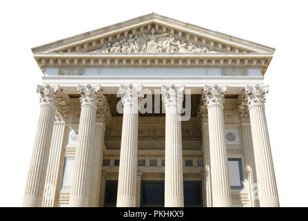 Palais isolé sur fond blanc Banque D'Images