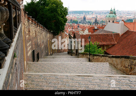 République tchèque. Prague. Vue sur le vieux château Joly (Stare Zamecke.). Banque D'Images