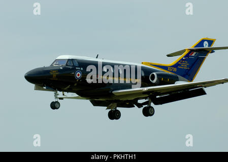 Hawker Siddeley Dominie T.1 XS739 jet trainer dans l'Escadron 55 spécial 90e anniversaire. Formation en génie de l'air. Rien ne nous secoue Banque D'Images