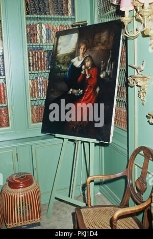 Im Haus des Familiensitz der Bismarcks Schloss Friedrichsruh nahe Hamburg, Deutschland 2006. Dans la chambre de la résidence familiale du château de Bismarck Friedrichsruh près de Hambourg, Allemagne 2006. Banque D'Images