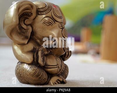 Statue de Ganesh close up Banque D'Images
