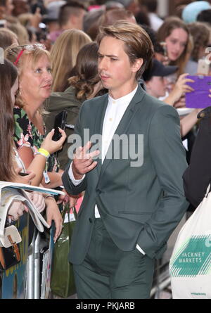 Le Festival Première Mondiale au Cineworld Leicester Square, Londres, le lundi 13 août 2018 En vedette : Joe Thomas Où : London, Royaume-Uni Quand : 13 août 2018 Source : WENN.com Banque D'Images