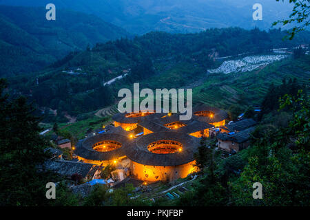 Dans la province de Fujian tulou NaJing Banque D'Images