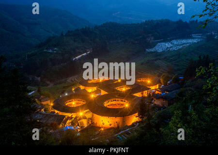 Dans la province de Fujian tulou NaJing Banque D'Images