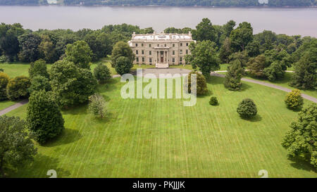 La Vanderbilt Mansion, Hyde Park, New York, USA Banque D'Images