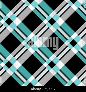 Motif à carreaux tartan transparente. Texture tissu traditionnel checker dans les tons de vert clair et foncé. eps10 Illustration de Vecteur