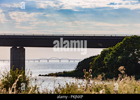 Storestrømsbroen Farø et ponts Banque D'Images