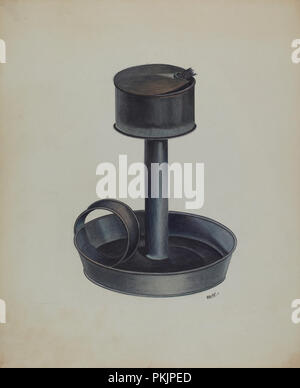 Lampe teinte de l'économie. En date du : ch. 1937. Dimensions : hors tout : 28 x 22,8 cm (11 x 9 in.). Médium : aquarelle et graphite sur carton. Musée : National Gallery of Art, Washington DC. Auteur : Edward White. Banque D'Images