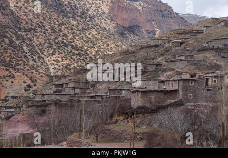 Village de Taghia Haut Atlas Banque D'Images