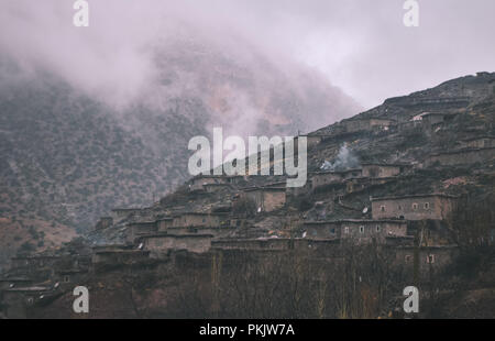 Village de Taghia Haut Atlas Banque D'Images