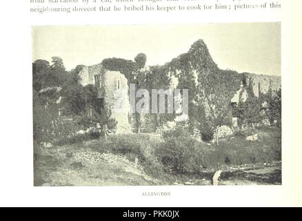 Libre à partir de la page 34 de "Les châteaux d'Angleterre leur histoire et structure . Avec illustrations et plans . .' . Banque D'Images