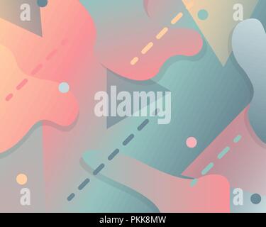 Abstract background fluide avec des éléments de couleur pastel. Illustration de Vecteur