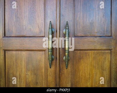 Porte en bois javanais VIntage Banque D'Images