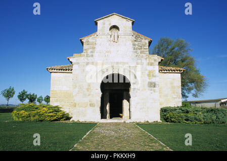 De l'église wisigothe de San Juan de Baños fondée en 661 par le roi wisigoth Recesvinto dans le village de Baños de Cerrato près de Palencia en Espagne. Mai 2007 Banque D'Images