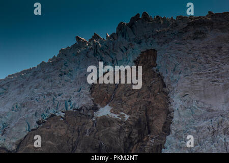 Une belle vue sur ces glaciers massice Banque D'Images