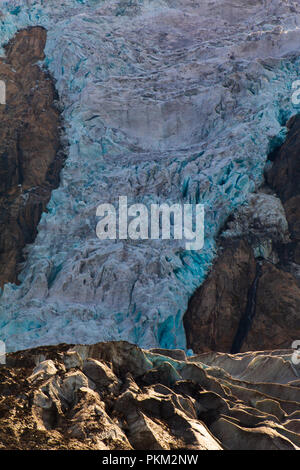 Une belle vue sur ces glaciers massice Banque D'Images