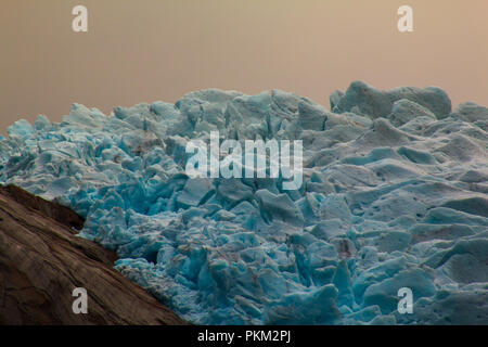 Une belle vue sur ces glaciers massice Banque D'Images