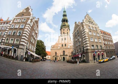 Vieille ville de Riga, capitale de Lettonie Banque D'Images