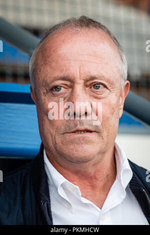 La France. 07 septembre, 2018. Bernard Lacombe est un ancien international de football français. Joueur de l'Olympique Lyonnais, il a aussi joué à Bordeaux et St et Banque D'Images