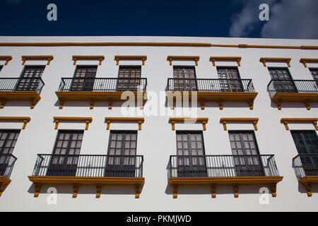 Campeche, Mexique - Janvier 31,2018 : Détail de l'édifice colonial typique dans la région de Campeche, Mexique. Ville historique fortifiée de Campeche - UNESCO World Herita Banque D'Images