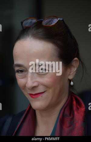 La Rochelle, France. 14Th Sep 2018. Delphine Ernotte, Président de France Télévisions, à la fiction 2018 de La Rochelle. Credit : Fabrice Restier/Alamy Live News Banque D'Images