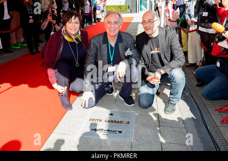 Keith Carradine est honoré avec une étoile sur le Walk of Fame DLO Filmfest Oldenburg pendant l le 14 septembre, 2018 à Oldenburg en Allemagne. Banque D'Images