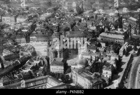 WW2 ,Dresde Allemagne avant les bombardements britanniques du 13 au 15 février 1945 Banque D'Images