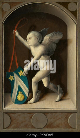 Putto avec bras de Jacques Coëne [AR]. En date du : ch. 1513. Dimensions : surface peinte : 54,4 x 32,9 cm (21 7/16 x 12 15/16 in.) dans l'ensemble (panneau) : 54,9 x 33,3 cm (21 5/8 x 13 1/8 in.) Encadré : 63 x 41,8 x 5,7 cm (24 13/16 x 16 1/4 x 2 7/16 in.). Médium : Huile sur panneau. Musée : National Gallery of Art, Washington DC. Auteur : Bernard van Orley. BERHARD VON BRUESSEL. Banque D'Images