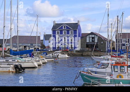 Hôtel capitainerie Quai et Parade, Aberaeron, La Baie de Cardigan, Ceredigion, pays de Galles, Grande-Bretagne, Royaume-Uni, UK, Europe Banque D'Images